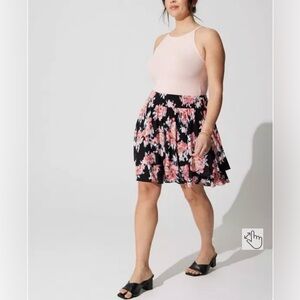 Torrid Women's Floral Tiered Skirt
